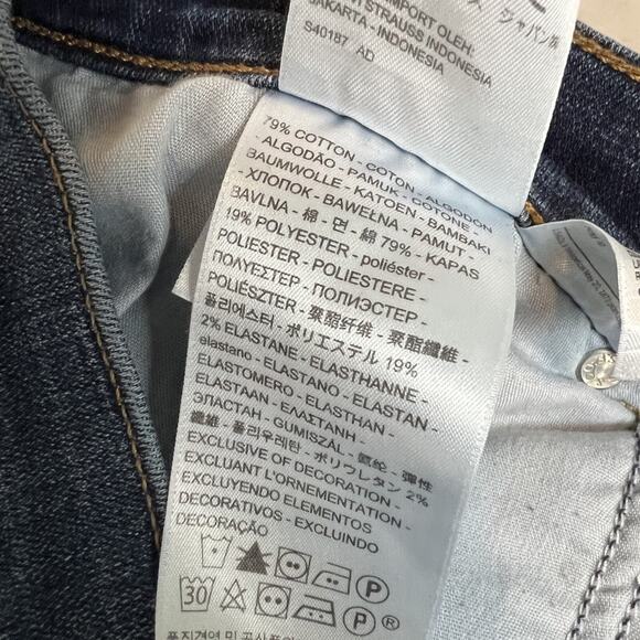 Levis Jeans Womens 31 Blue Denim Classic Boot Cut Stretch Mid Rise Preppy Casual - Picture 8 of 12